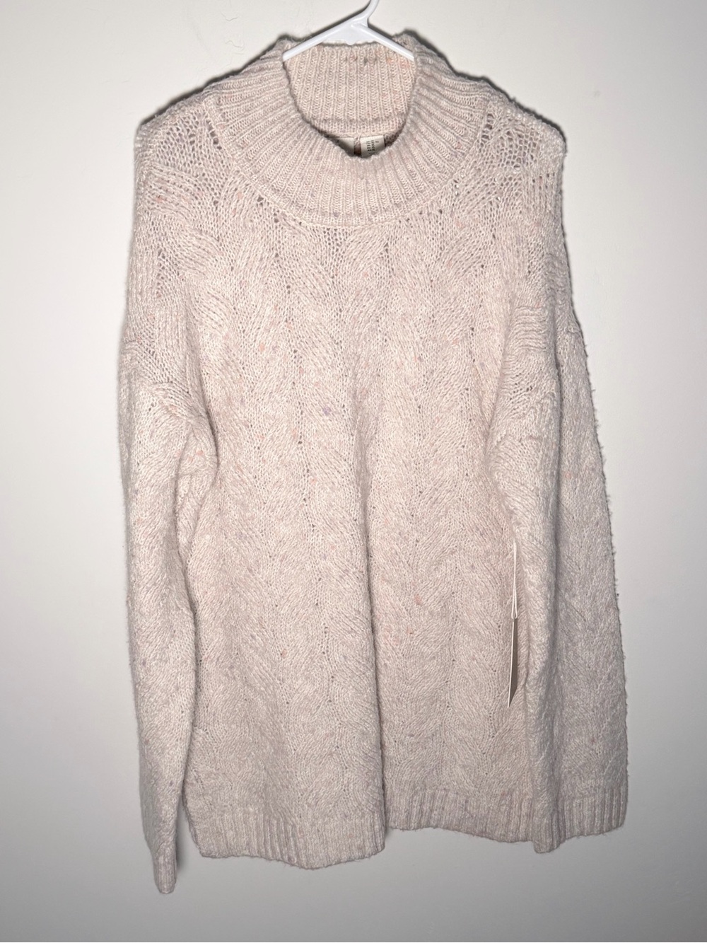 Joie Cream Cable Knit Turtleneck Sweater